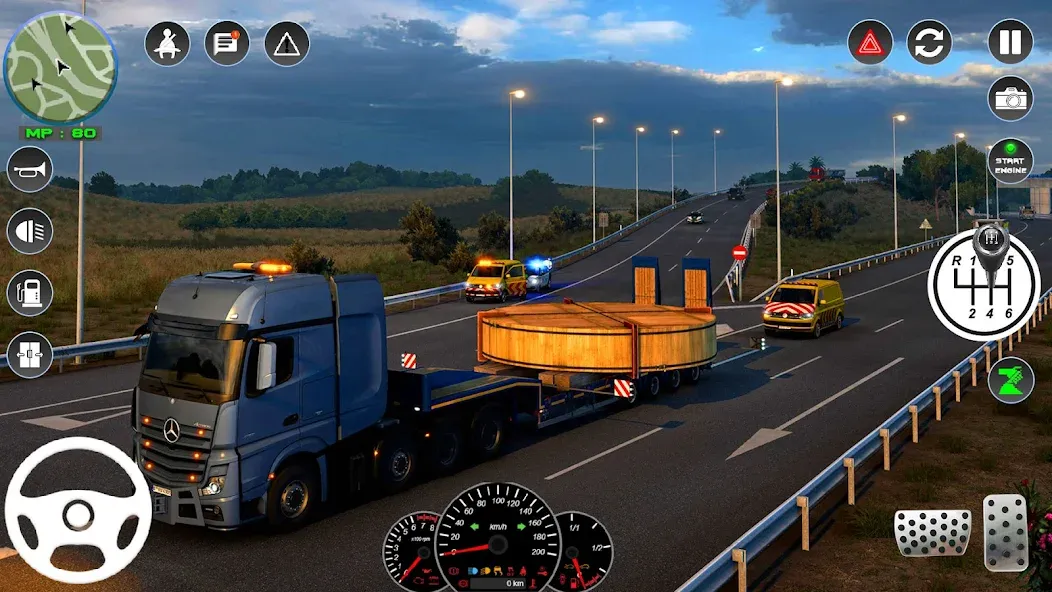 Euro Cargo Truck Simulator 3D (Мод Безлимитные деньги и все грузовики) — скриншот 4 Euro Cargo Truck Simulator 3D (Мод Безлимитные деньги и все грузовики) — скриншот 4