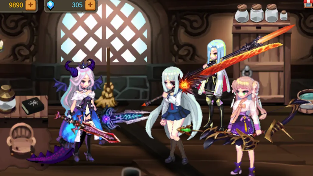 Взломанная Dungeon Princess 2! : RPG на Андроид — Безлимитные деньги и усиленные герои — скриншот 2