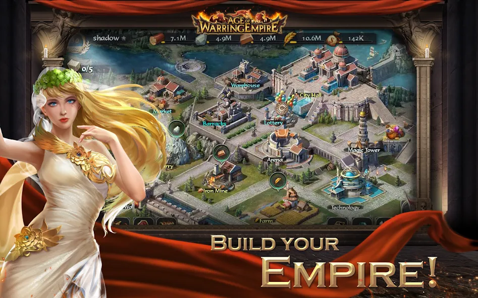 Скачать Age of Warring Empire — Модификация Безлимитные ресурсы и мощная армия — скриншот 2