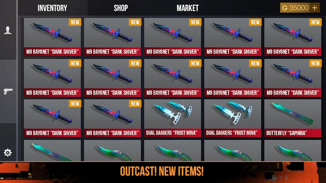 Case Opener: Skins Simulator MOD APK на Android — Бесконечные монеты и все скины — скриншот 2