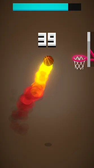 Скачать Dunk Hit на Андроид — Безлимитные мячи и высокие прыжки — скриншот 1