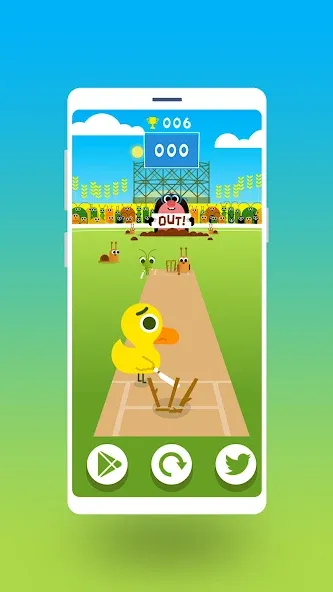 Cric Game - Doodle Cricket (Мод Безлимитные монеты и открытые уровни) — скриншот 2 Cric Game - Doodle Cricket (Мод Безлимитные монеты и открытые уровни) — скриншот 2