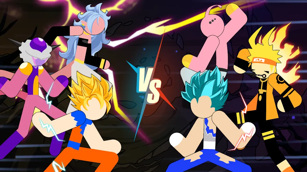 Скачать Stickman Dragon Fight - Super MOD APK — Безлимитные деньги и энергия — скриншот 4