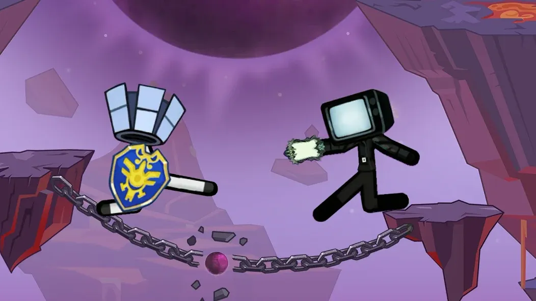 Скачать Stick Hero Fight Clash с модом — Безлимитные монеты и усиленный герой — скриншот 1