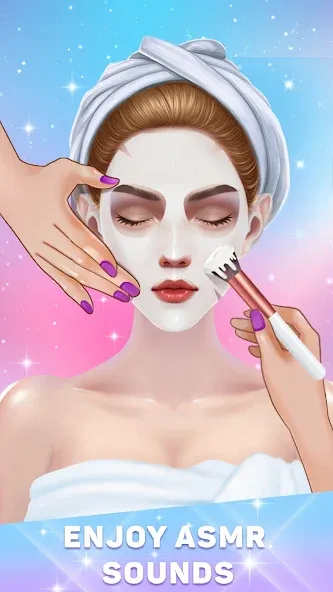 Скачать Makeover salon: Makeup ASMR с модом — Безлимитные деньги и все наряды — скриншот 1
