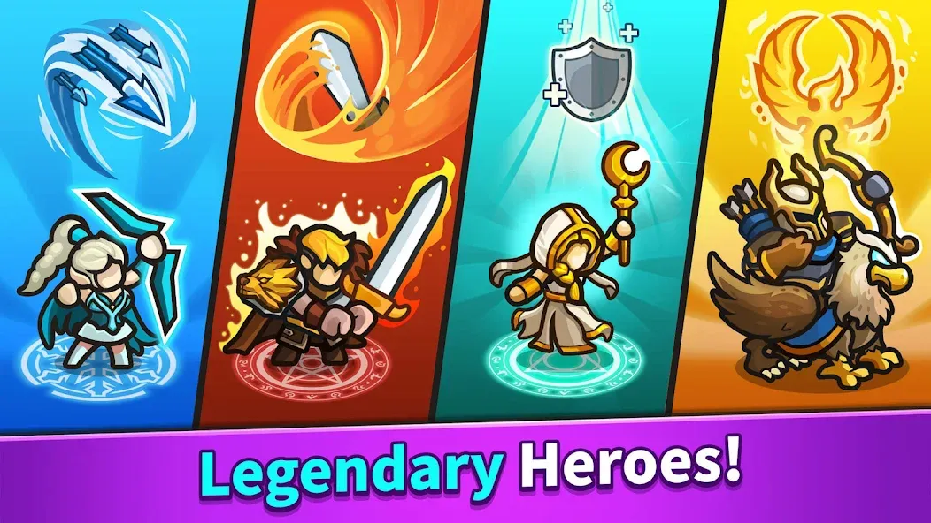 Скачать Idle Kingdom Defense MOD APK — Безлимитные деньги и усиленная защита — скриншот 5