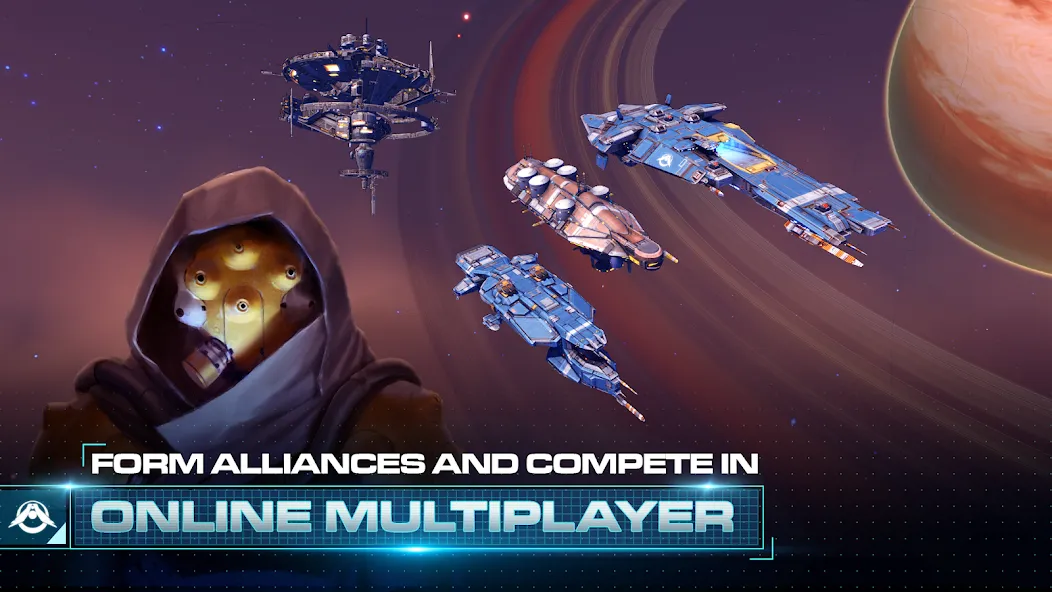 Скачать Homeworld Mobile: Sci-Fi MMO — Модификация Безлимитные ресурсы и открытые корабли — скриншот 4