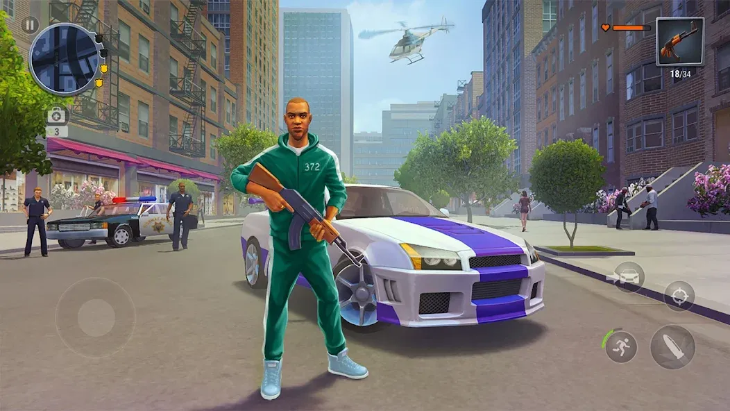 Скачать Gangs Town Story — Модификация Безлимитные деньги и оружие — скриншот 3