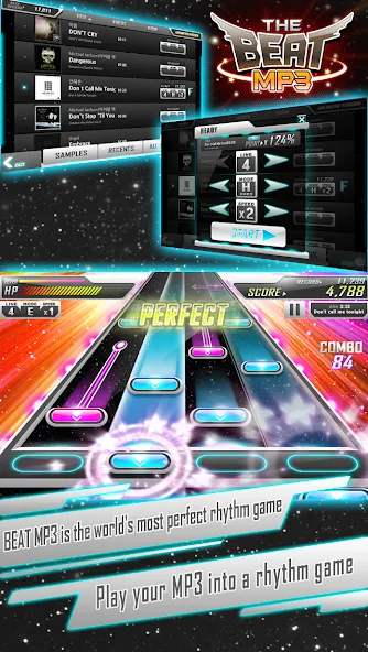 BEAT MP3 - Rhythm Game MOD APK на Android — Безлимитные деньги и все песни открыты — скриншот 1