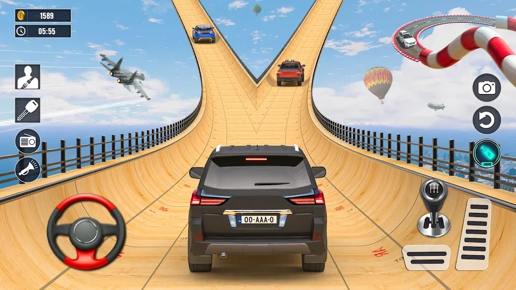 Скачать Car Stunt Games : Car Games 3D (Мод: Безлимитные деньги и все машины открыты) на Андроид — скриншот 1