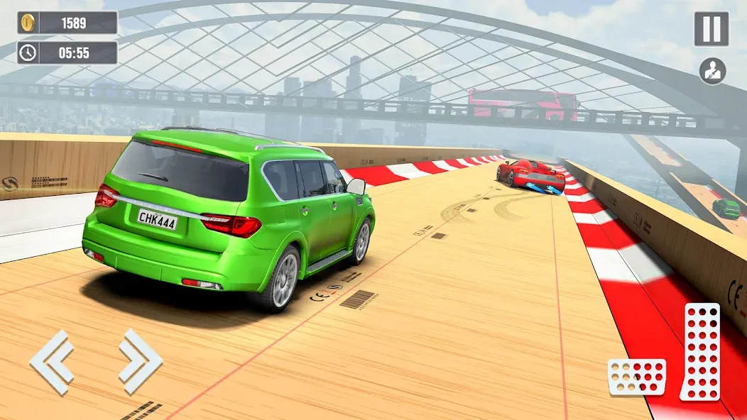Скачать Car Stunt Games : Car Games 3D (Мод: Безлимитные деньги и все машины открыты) на Андроид — скриншот 3