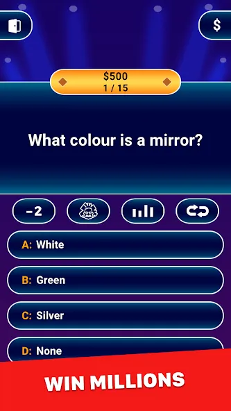 Скачать Millionaire 2024: Trivia Game — Безлимитные подсказки и жизни — скриншот 1