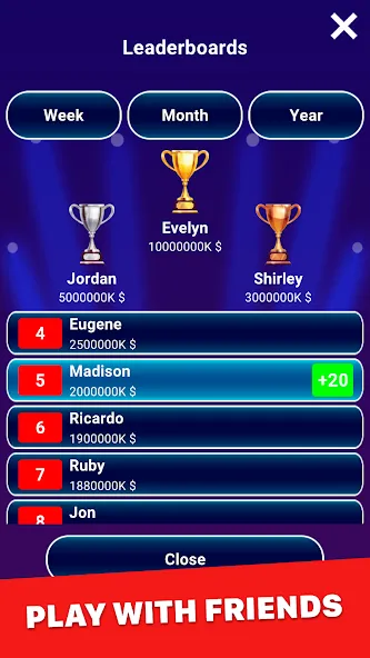 Скачать Millionaire 2024: Trivia Game — Безлимитные подсказки и жизни — скриншот 5