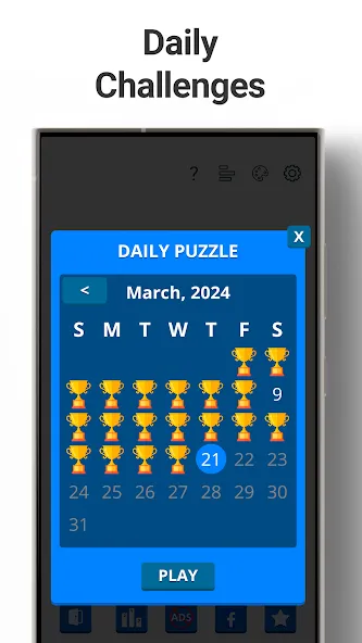 Скачать Sudoku Levels: Daily Puzzles — Последняя версия (Подсказки и все уровни открыты) — скриншот 2