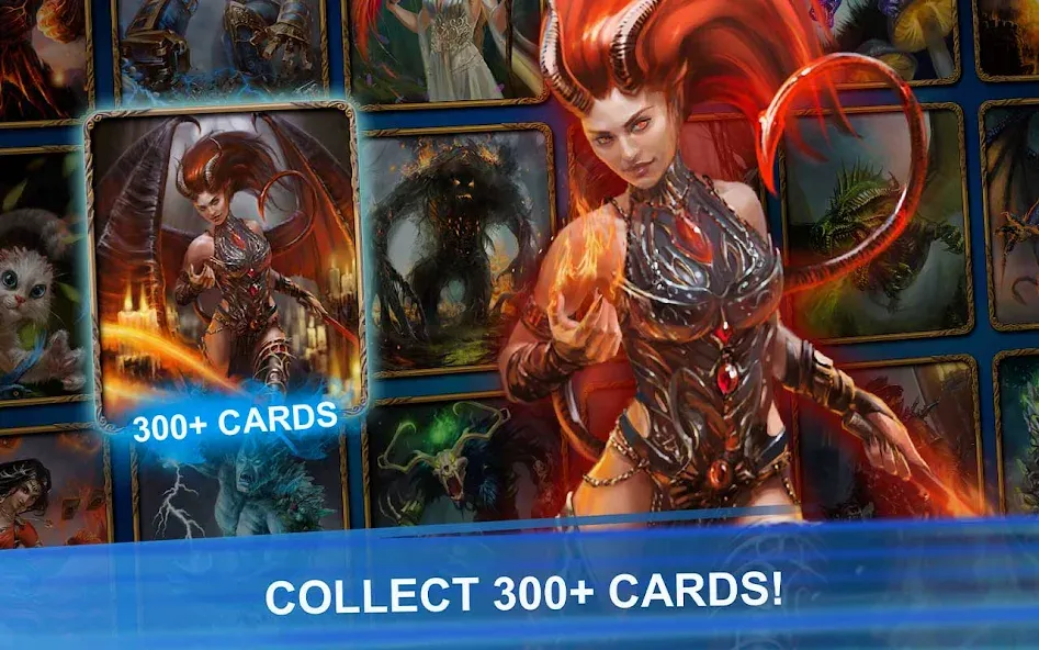 Скачать Blood of Titans: Card Battle — Последняя версия (Безлимитные ресурсы и усиленные карты) — скриншот 2