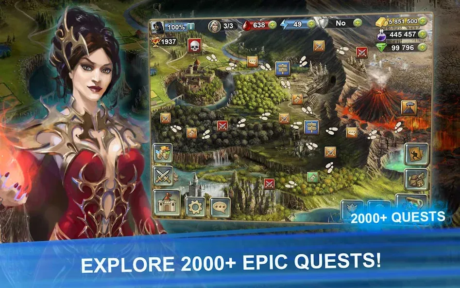 Скачать Blood of Titans: Card Battle — Последняя версия (Безлимитные ресурсы и усиленные карты) — скриншот 3