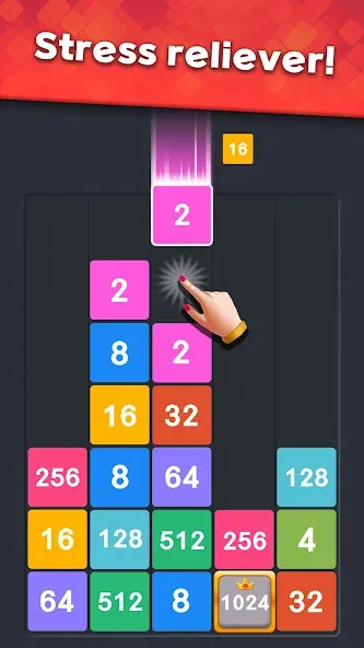 Скачать Drop Merge : Number Puzzle на Андроид — Без рекламы и безлимитные монеты — скриншот 2