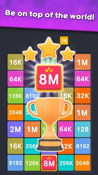 Скачать Drop Merge : Number Puzzle на Андроид — Без рекламы и безлимитные монеты — скриншот 4