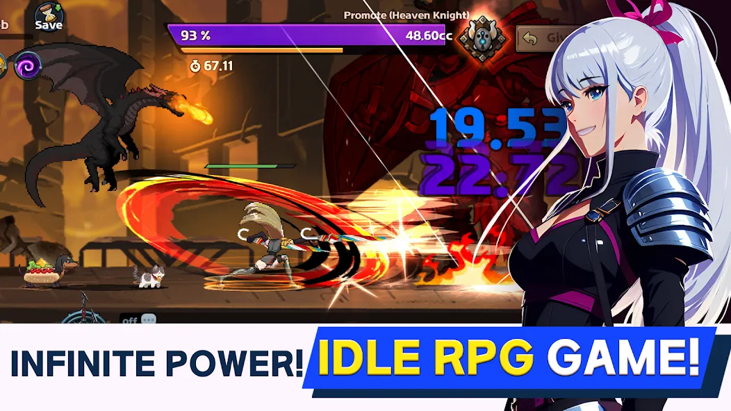 Скачать Dual Blader : Idle Action RPG — Безлимитные деньги и алмазы — скриншот 2
