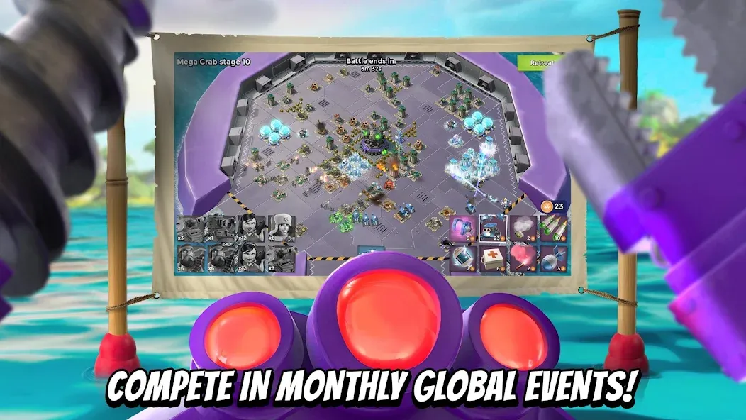 Boom Beach — Взломанная версия (Безлимитные ресурсы и ускоренное строительство) — скриншот 4