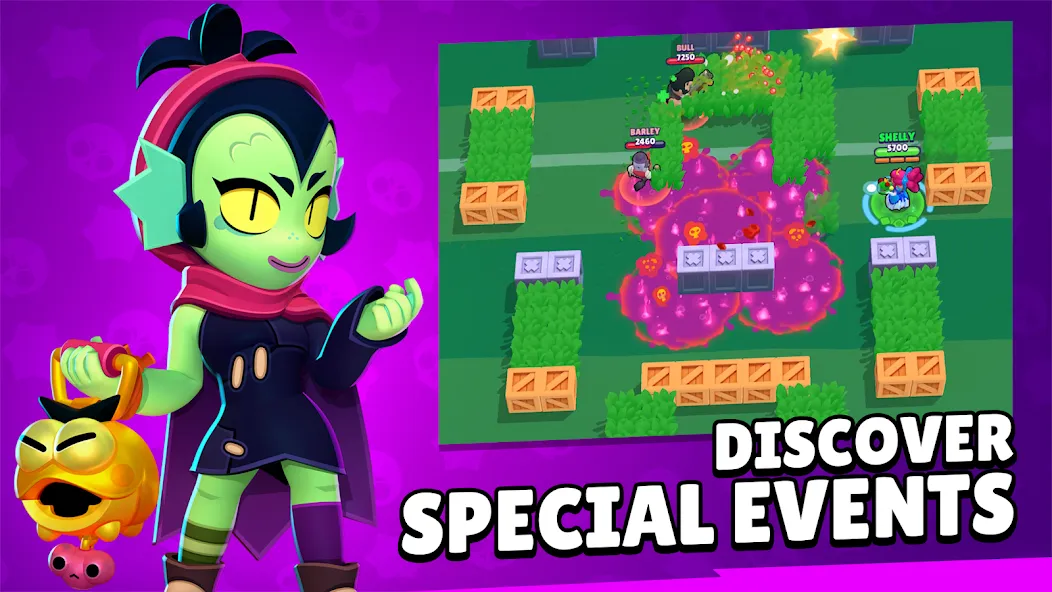 Brawl Stars MOD — Много кристаллов и открыты бойцы на Андроид — скриншот 4