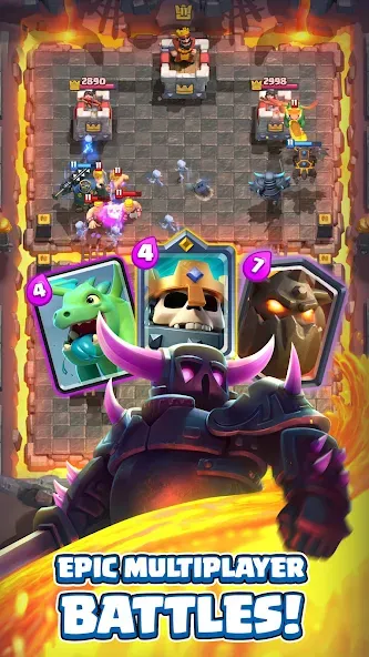 Скачать Clash Royale — Модификация Много денег и открытые карты — скриншот 1