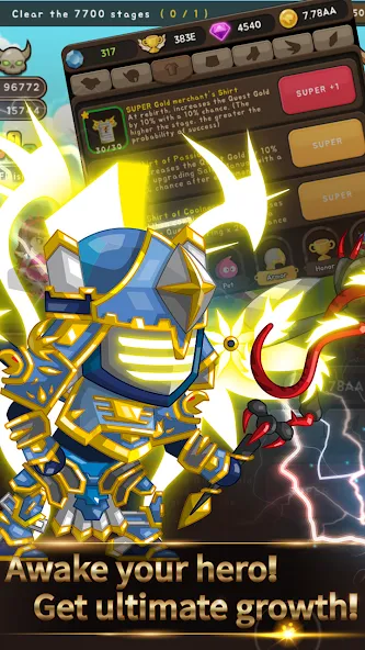 +9 God Blessing Cash Knight — Мод: Безлимитные деньги и усиленная удача — скриншот 1