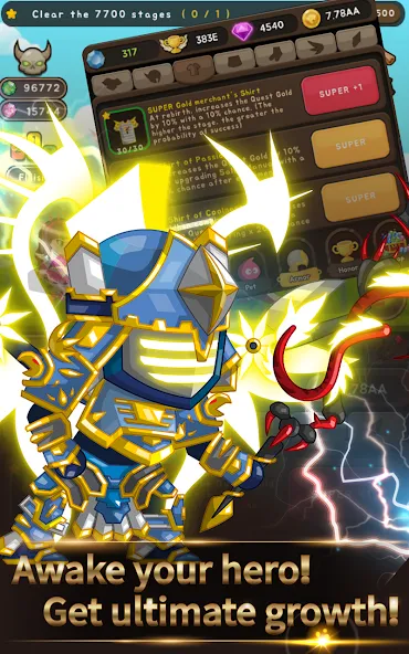 +9 God Blessing Cash Knight — Мод: Безлимитные деньги и усиленная удача — скриншот 5