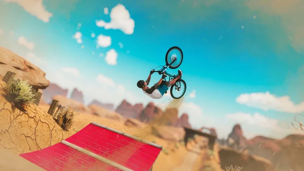 Скачать Bicycle Stunts: BMX Bike Games на Android — Безлимитные деньги и все трюки открыты — скриншот 1