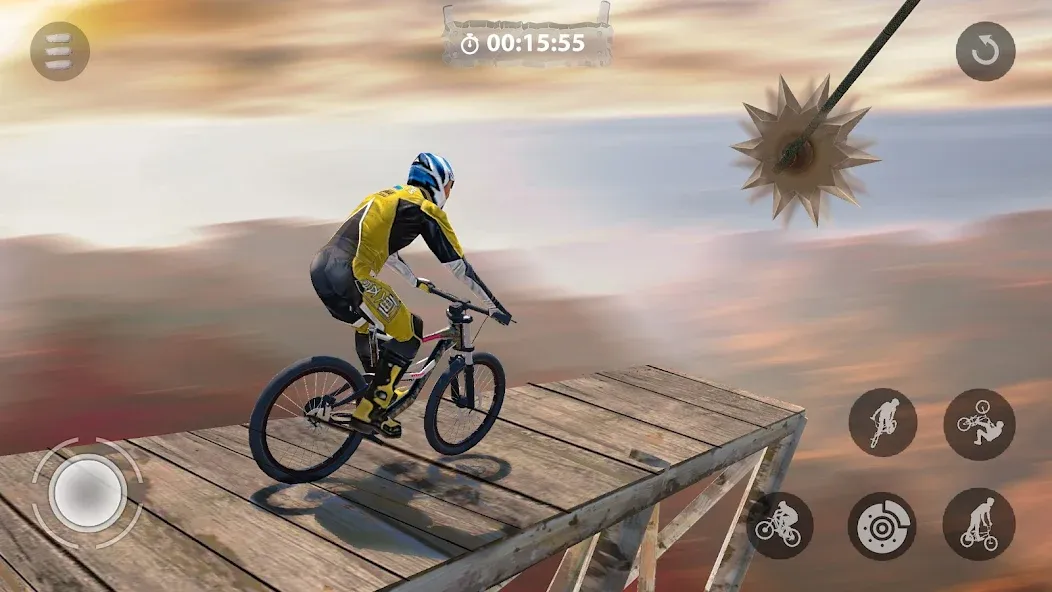 Скачать Bicycle Stunts: BMX Bike Games на Android — Безлимитные деньги и все трюки открыты — скриншот 5