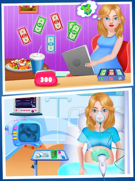 Скачать Mom Babysitting Game (Мод: Безлимитные монеты и все уровни открыты) на Андроид — скриншот 2