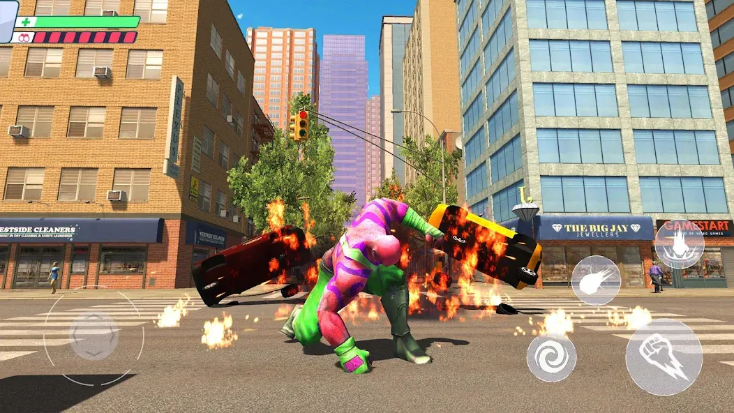 Скачать Super City Heroes:Super Battle на телефон — Безлимитные деньги и супергерои — скриншот 3