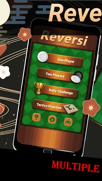 Скачать Reversi - Classic Reversi Game — Модификация Безлимитные подсказки и отмена ходов — скриншот 1
