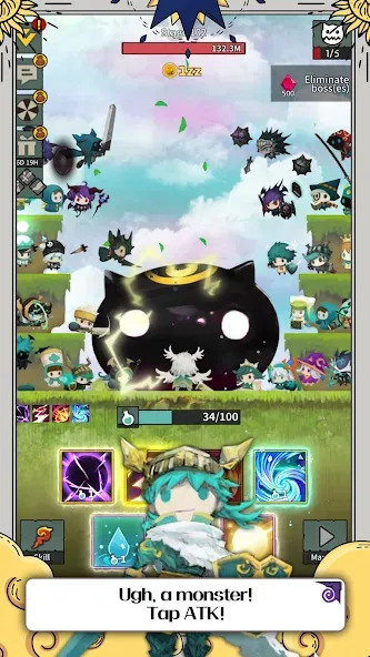 Скачать Tap Dragon: Little Knight Luna — Последняя версия (Безлимитные деньги и урон) — скриншот 4 Скачать Tap Dragon: Little Knight Luna — Последняя версия (Безлимитные деньги и урон) — скриншот 4