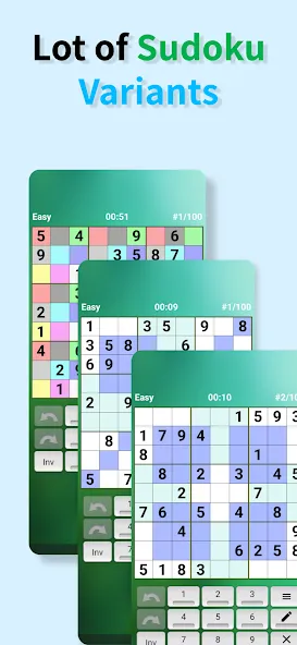 Sudoku offline MOD — Без рекламы и все уровни открыты на Андроид — скриншот 2 Sudoku offline MOD — Без рекламы и все уровни открыты на Андроид — скриншот 2