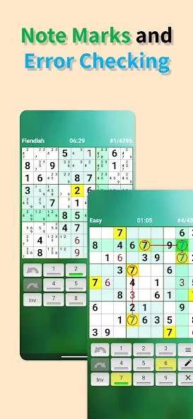 Sudoku offline MOD — Без рекламы и все уровни открыты на Андроид — скриншот 4 Sudoku offline MOD — Без рекламы и все уровни открыты на Андроид — скриншот 4