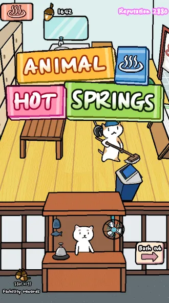 Animal Hot Springs — Мод: Безлимитные деньги и ресурсы — скриншот 1