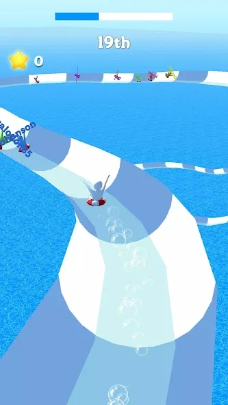 Waterpark Super Slide MOD — Безлимитные деньги и все горки открыты на Андроид — скриншот 4