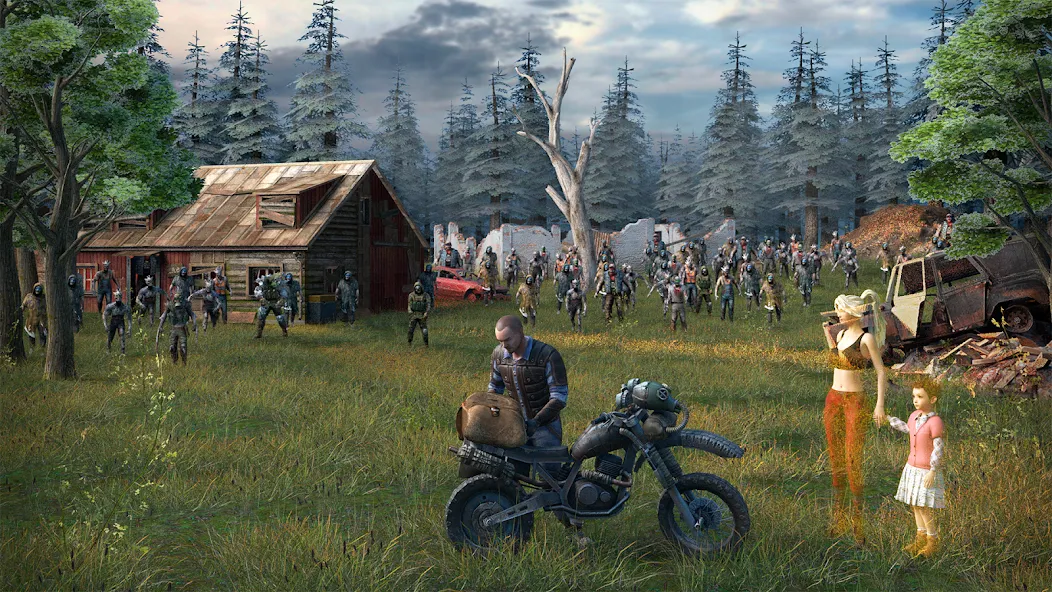 Скачать Dawn of Zombies: Survival Game на телефон — Безлимитные ресурсы и оружие — скриншот 1