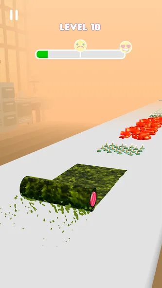 Скачать Sushi Roll 3D - Cooking ASMR на Андроид — Безлимитные деньги и все рецепты — скриншот 1