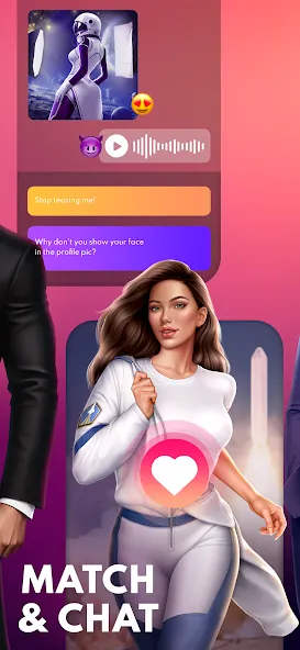 Скачать Love Sparks: Dating Sim (Мод: Безлимитные деньги и энергия) на Андроид — скриншот 2