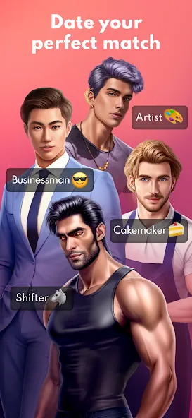 Скачать Love Sparks: Dating Sim (Мод: Безлимитные деньги и энергия) на Андроид — скриншот 3