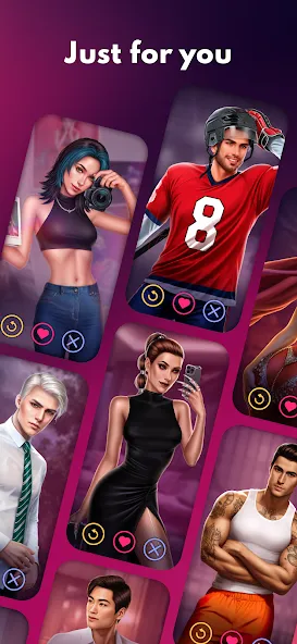 Скачать Love Sparks: Dating Sim (Мод: Безлимитные деньги и энергия) на Андроид — скриншот 5