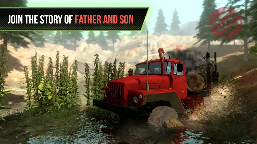 Truck Simulator OffRoad 4 (Мод Безлимитные деньги и топливо) — скриншот 1 Truck Simulator OffRoad 4 (Мод Безлимитные деньги и топливо) — скриншот 1