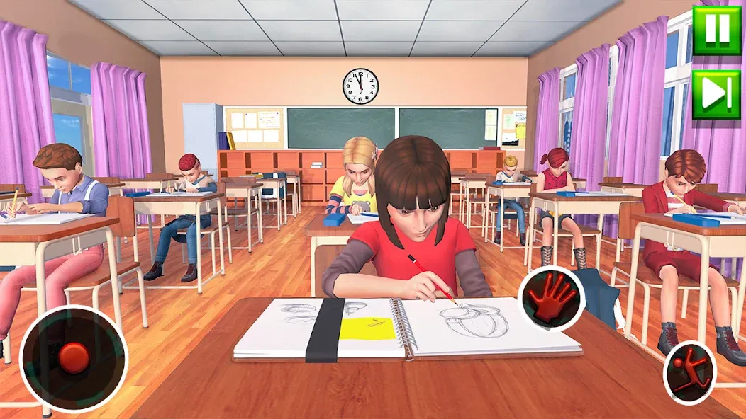 High School Teacher Sim Games MOD — Безлимитные деньги и всё открыто на Андроид — скриншот 1