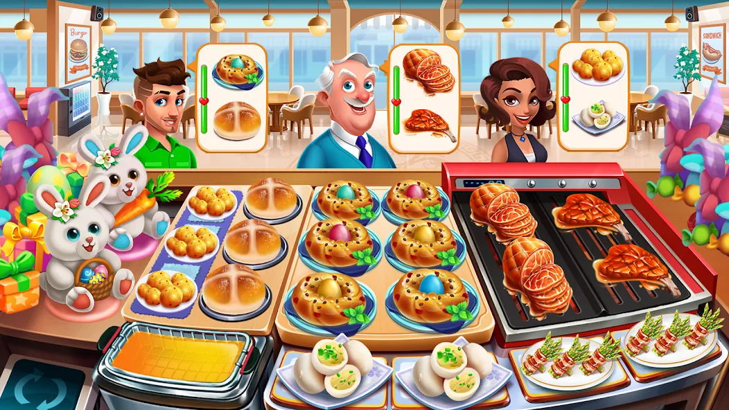 Взлом Cooking Seaside - Beach Food — Много монет и все уровни открыты — скриншот 3