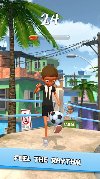 Скачать Kickerinho (Мод: Безлимитные деньги и открытые уровни) на Андроид — скриншот 2