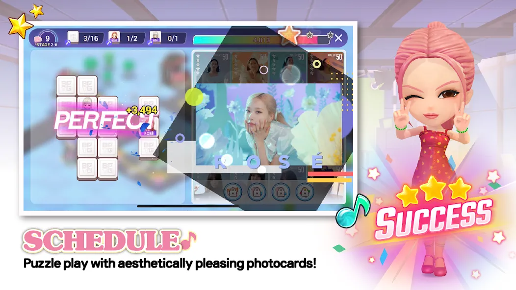 Взломанная BLACKPINK THE GAME на Андроид — Безлимитные ресурсы и премиум-уровни — скриншот 4