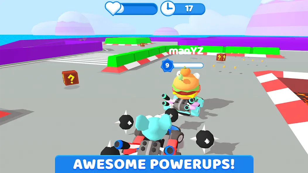 Скачать взломанную SmashKarts.io — Безлимитные монеты и турбоускорение — скриншот 2