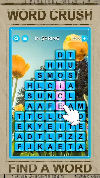 Скачать Word Crush - Fun Puzzle Game (Мод: Без рекламы и все уровни открыты) на Андроид — скриншот 4